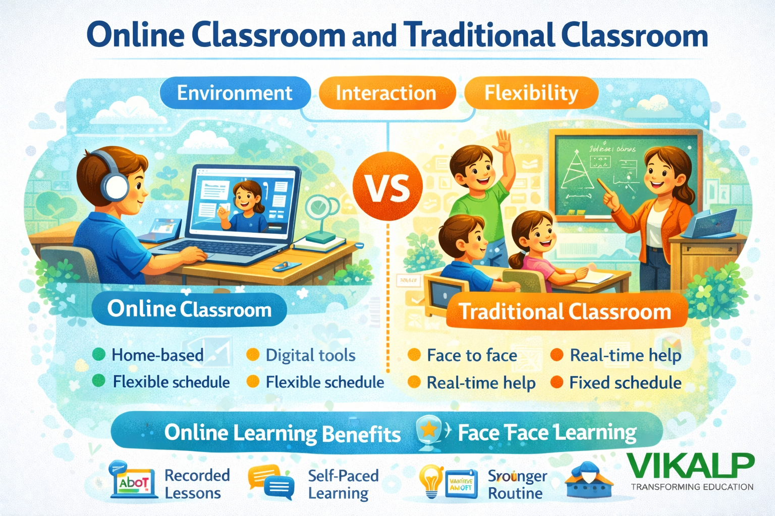 Online Classroom & Traditional Classroom