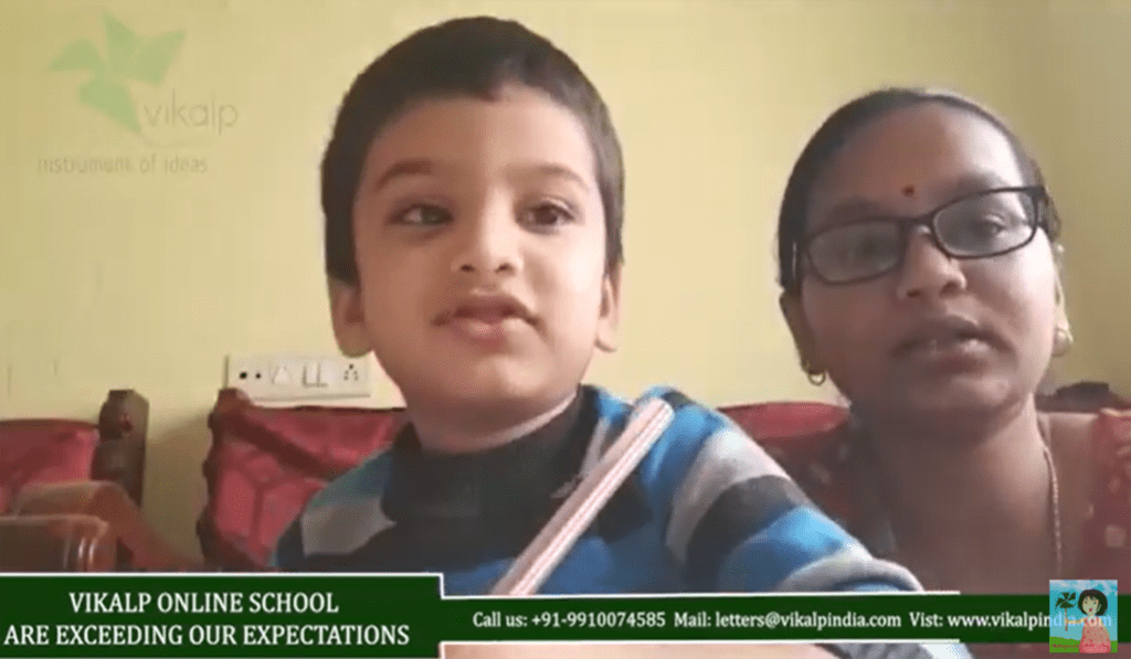 Home Education Child attending class from home
