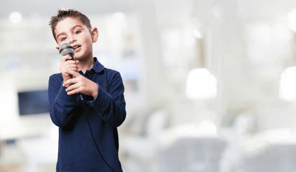Child Speaking in Public